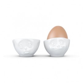 2 Morning Mood Egg Cups Set Ho Please & Greedy