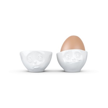 2 Morning Mood Egg Cups Set Ho Please & Greedy